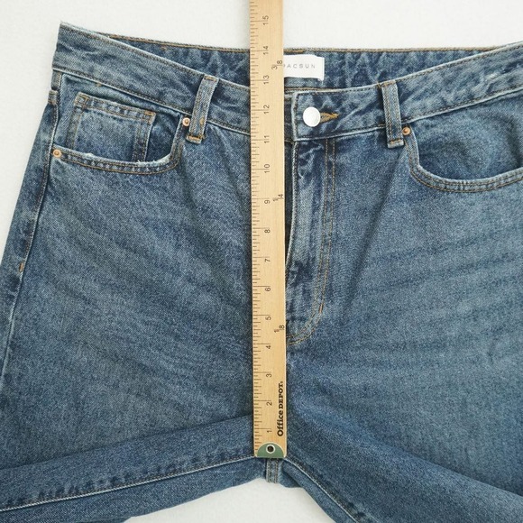 Pacsun 90s Boyfriend Jeans Size 30 Blue Denim High Rise Ankle Hemmed - Picture 8 of 13